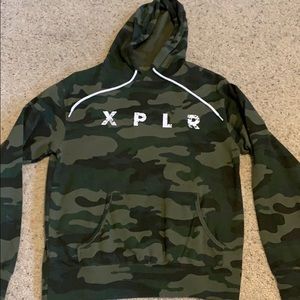 Small Camouflage XPLR Sweatshirt Fanjoy merch